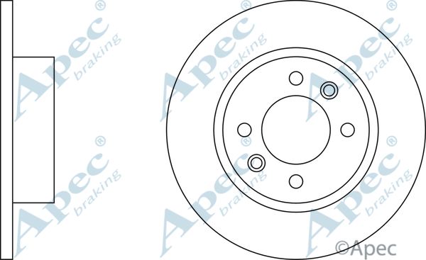 APEC BRAKING stabdžių diskas DSK699